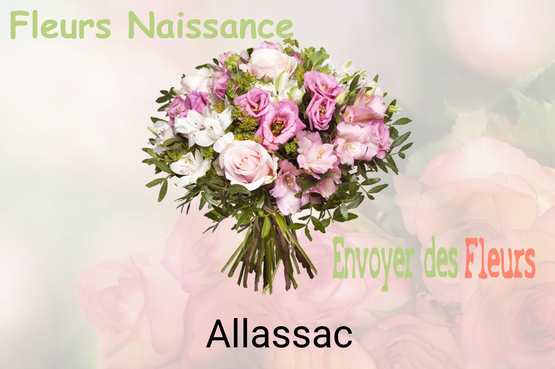 Bouquet de fleurs de naissance livré à Allassac