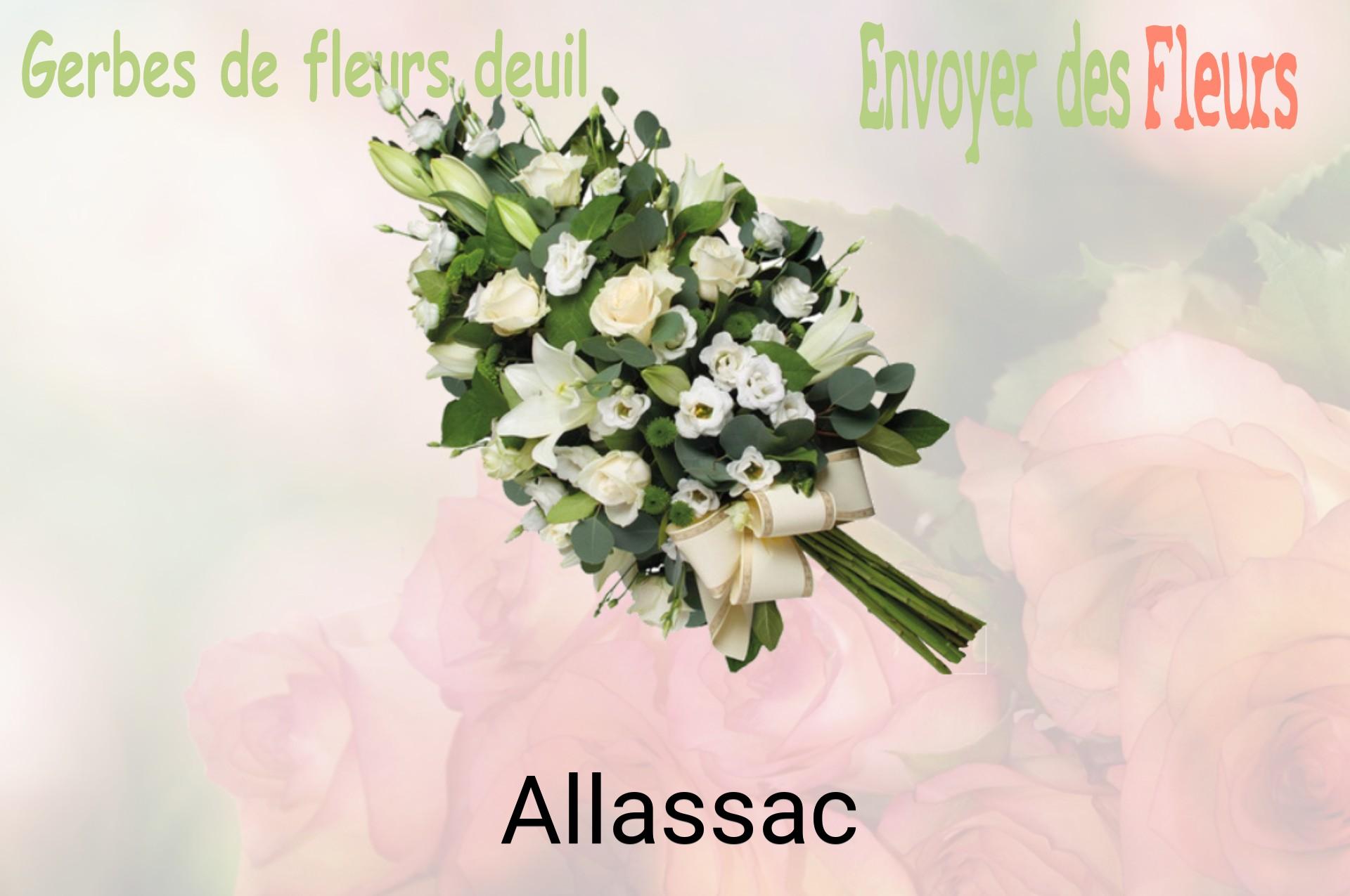 Gerbe de fleurs de deuil livrée à Allassac